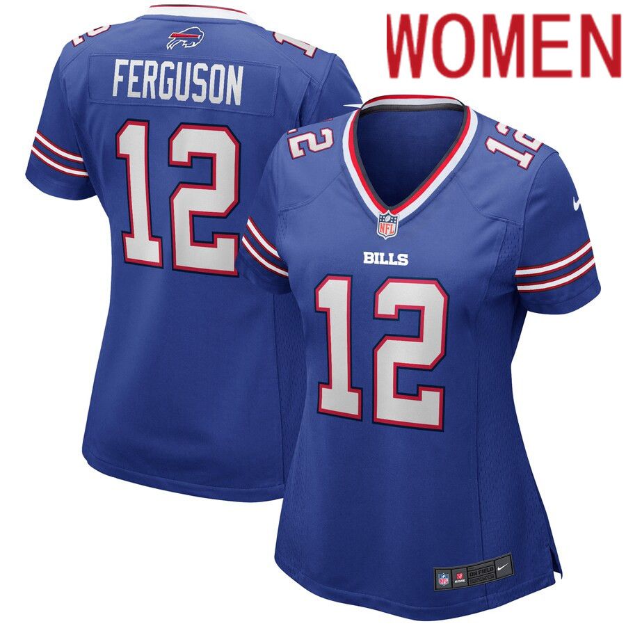 Women Buffalo Bills #12 Joe Ferguson Nike Royal Game Retired Player NFL Jersey->women nfl jersey->Women Jersey